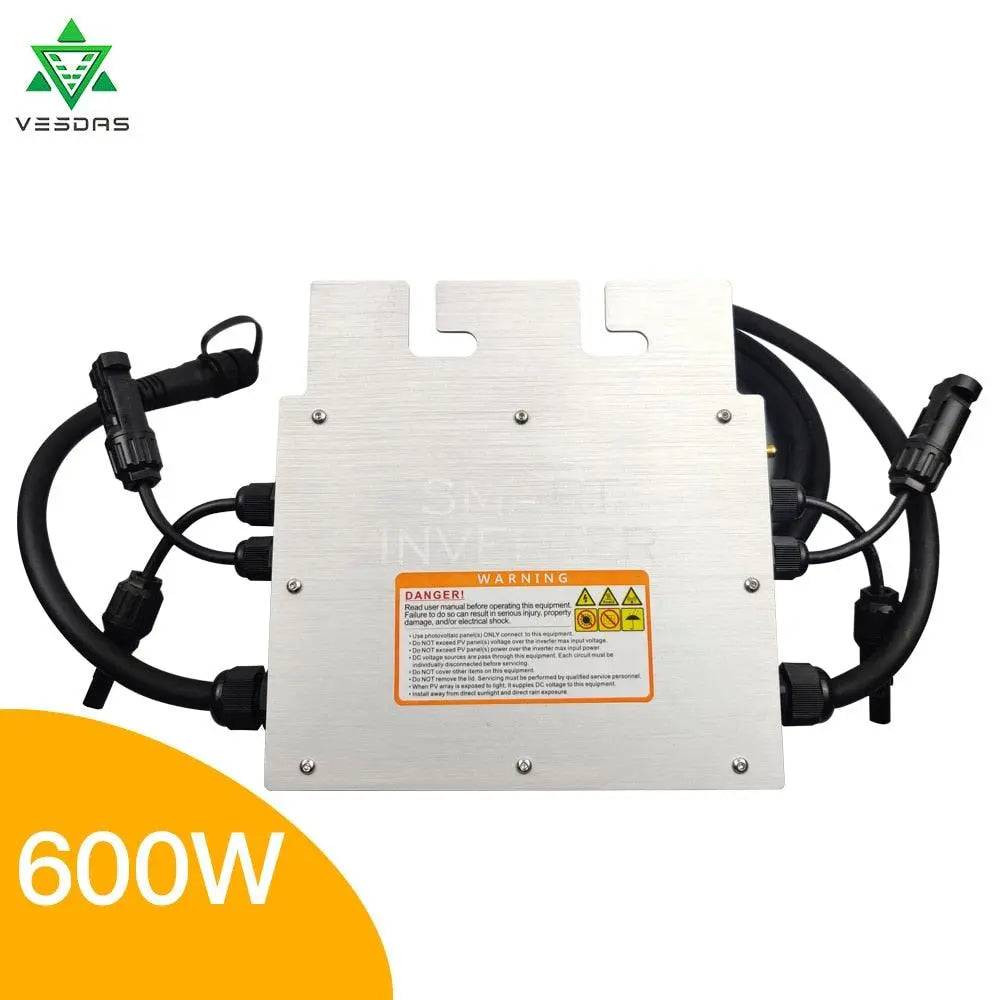 Micro Solar Inverter On Grid Tie 600/700 W Pure Sine Wave MPPT 30/36V  IP65 for 110/220V AC - 54 Energy - Renewable Energy Store