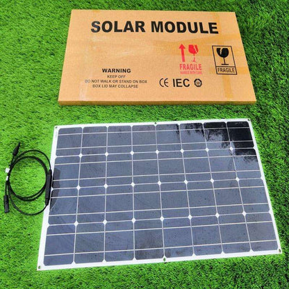 Solar Panel 200w 100w ETFE PET 100W Flexible Solar Panel For 12V Battery Charger Monocrystalline Cell - 54 Energy - Renewable Energy Store