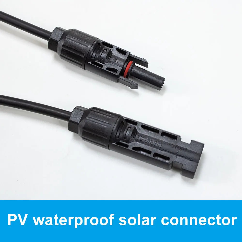 Solar Panel PV cable Rated Black and Red 2.5mm2 4mm2 Solar Cable  Solar waterproof Connector - 54 Energy - Renewable Energy Store
