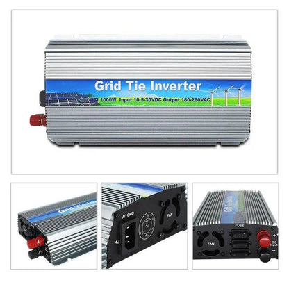 Grid Tie Solar Inverter 1000W  Pure Sine Wave 10.5-28V or 20V-45V - 54 Energy - Renewable Energy Store