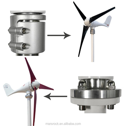Wind Turbine 600W 12V 24V Generator 3 5 6 Blades Residential AC Hawt Wind Mill Free MPPT Controller Charging Indicator LED 54 Energy - Renewable Energy Store