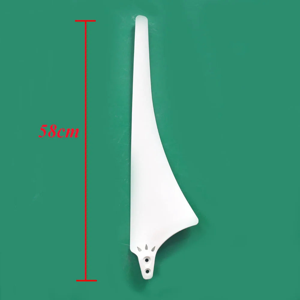 FLTXNY New Arrival 530mm 550mm 580mm 630mm High Strength Nylon Blades For Horizontal Turbine 400W DIY For Wind Generator