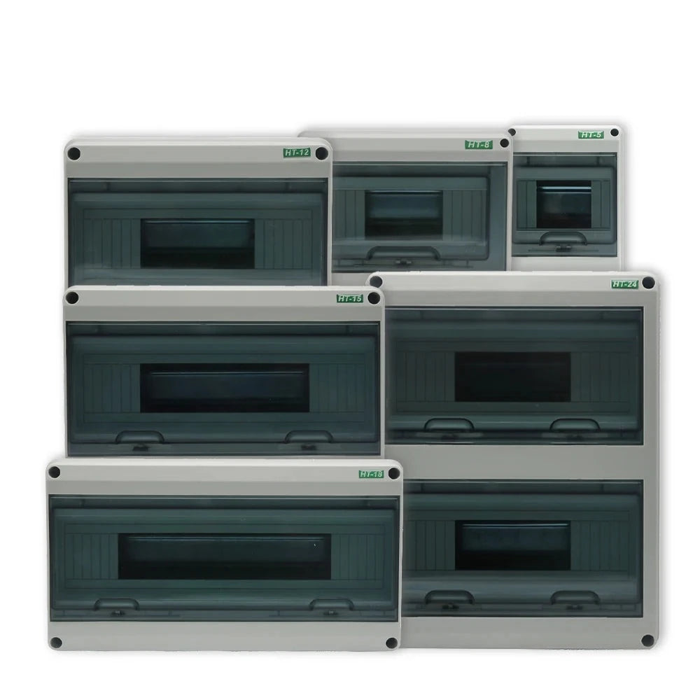 HT-5/8/12/15/18/24 Plastic Waterproof Distribution Box Panel Installation Distribution Box Outdoor Waterproof Junction Box IP65 by 54 Energy - Renewable Energy Store