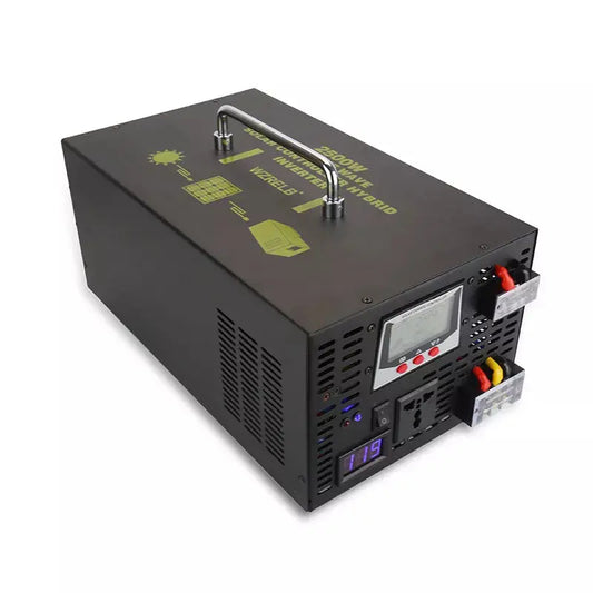 2500W Pure Sine Wave Solar Inverter 24V DC to 220V DC/AC Converter Hybrid Inverter 24V/48V to 120V/230V/240V LCD 30A Controller - 54 Energy - Renewable Energy Store