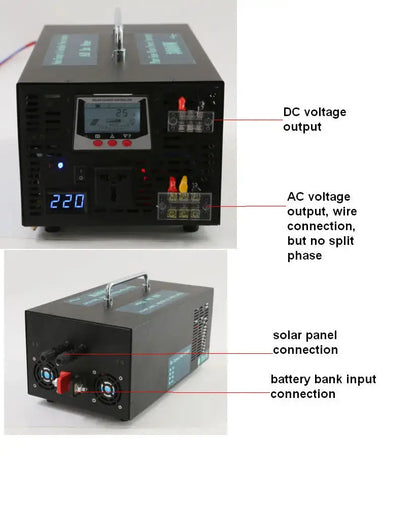 2000W Hybrid Power Inverter 12V 220V Pure Sine Wave Solar Inverter 24V/48V DC to 120V/230V/240V DC/AC Converter 30A Controller - 54 Energy - Renewable Energy Store