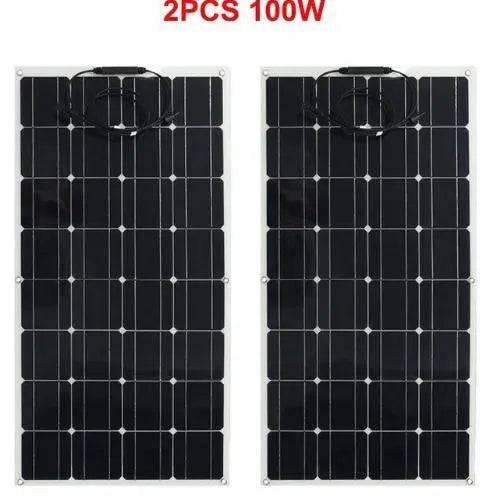 Solar Panel 200w 100w ETFE PET 100W Flexible Solar Panel For 12V Battery Charger Monocrystalline Cell - 54 Energy - Renewable Energy Store