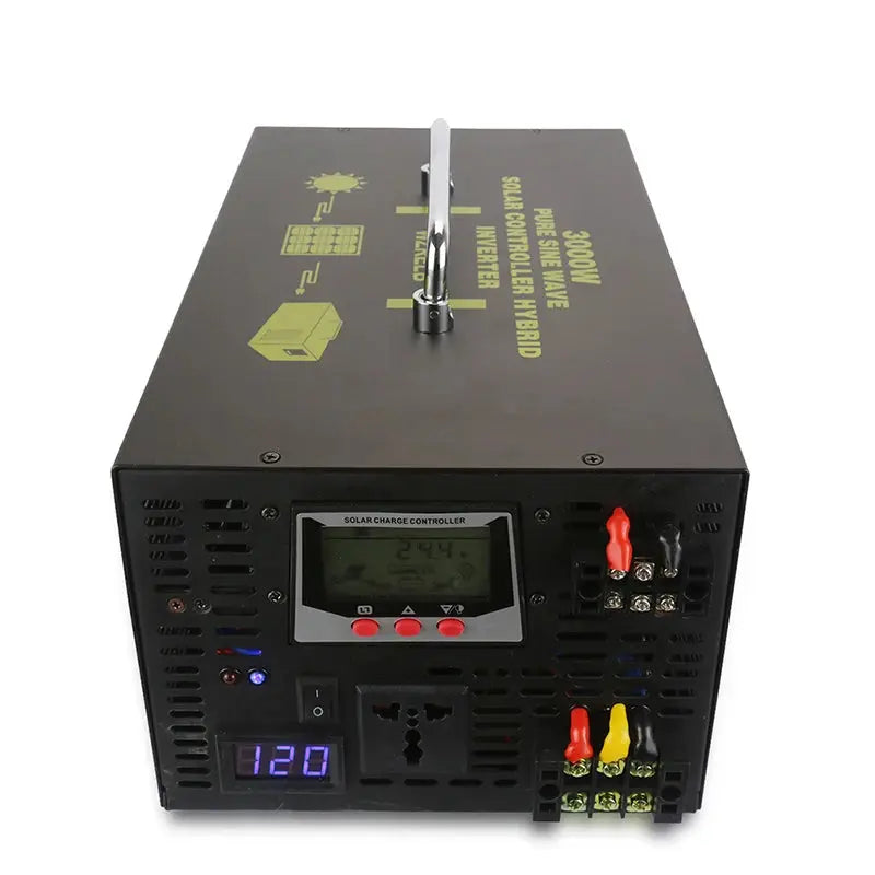 Pure Sine Wave Solar Inverter 3000W 12V/24V/48V DC to 120V/220V/230V/240V DC/AC Converter Hybrid Inverter 30A Charger Controller - 54 Energy - Renewable Energy Store