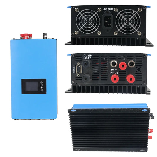 Pure Sine Wave 1000W 2000W 48V 96V 110V 120V 230V Wind On Grid Inverter Built In controller Grid Tie Inverter With Wifi Display