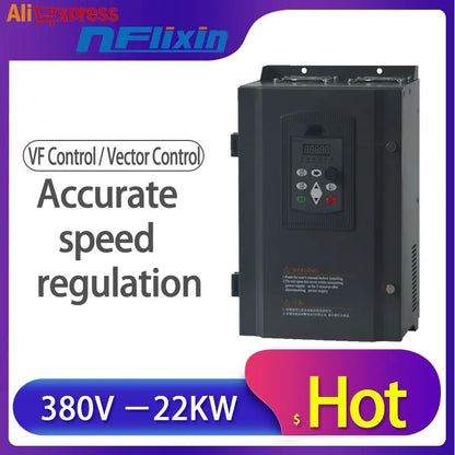 3 Phase 380V 440V 44A 22KW 30HP Inverter VFD Frequency AC Drive