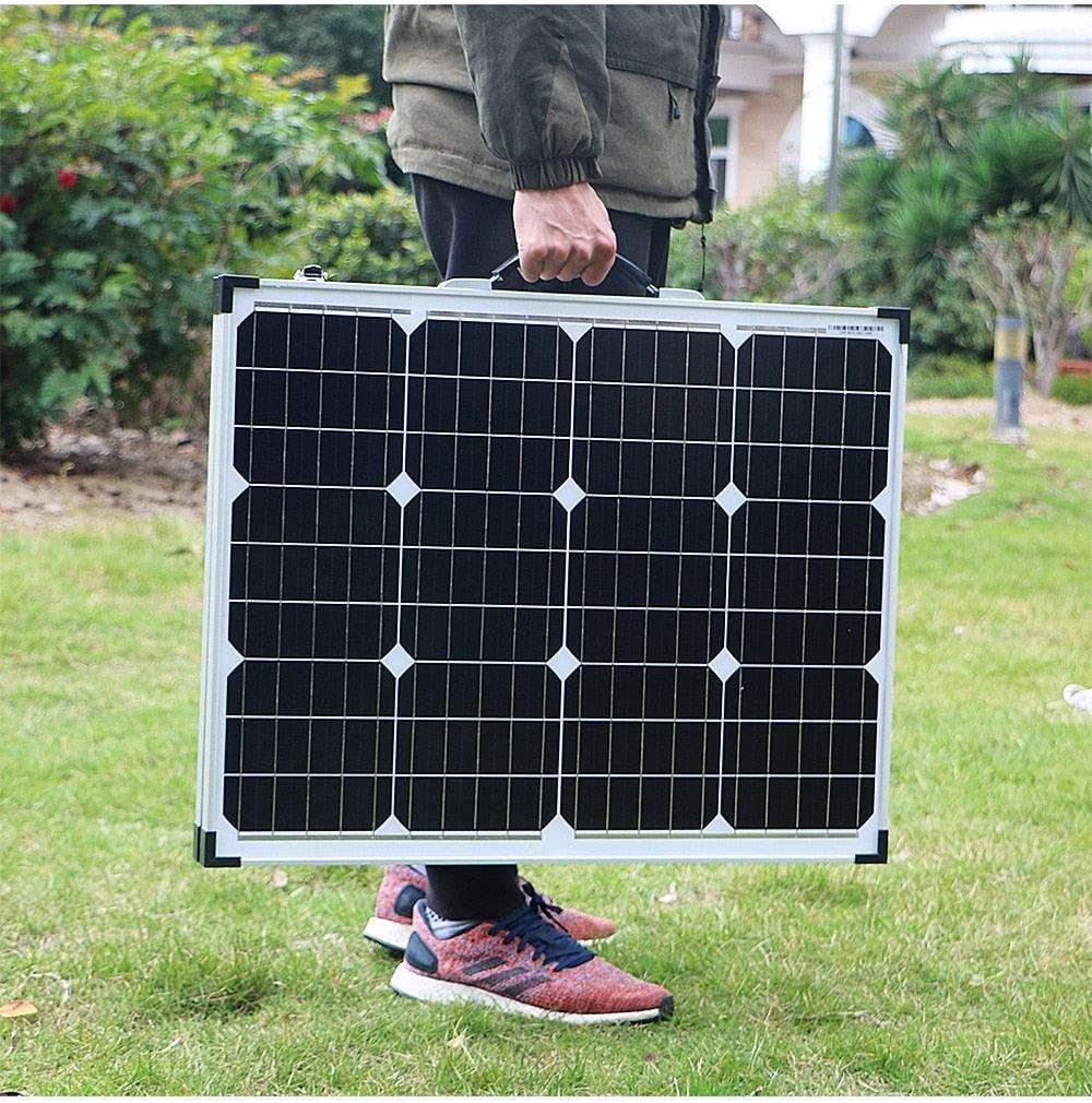 Solar Panel 100W (2Pcs x 50W) USB Controller Solar Battery Cell/Module/System Charger - 54 Energy - Renewable Energy Store