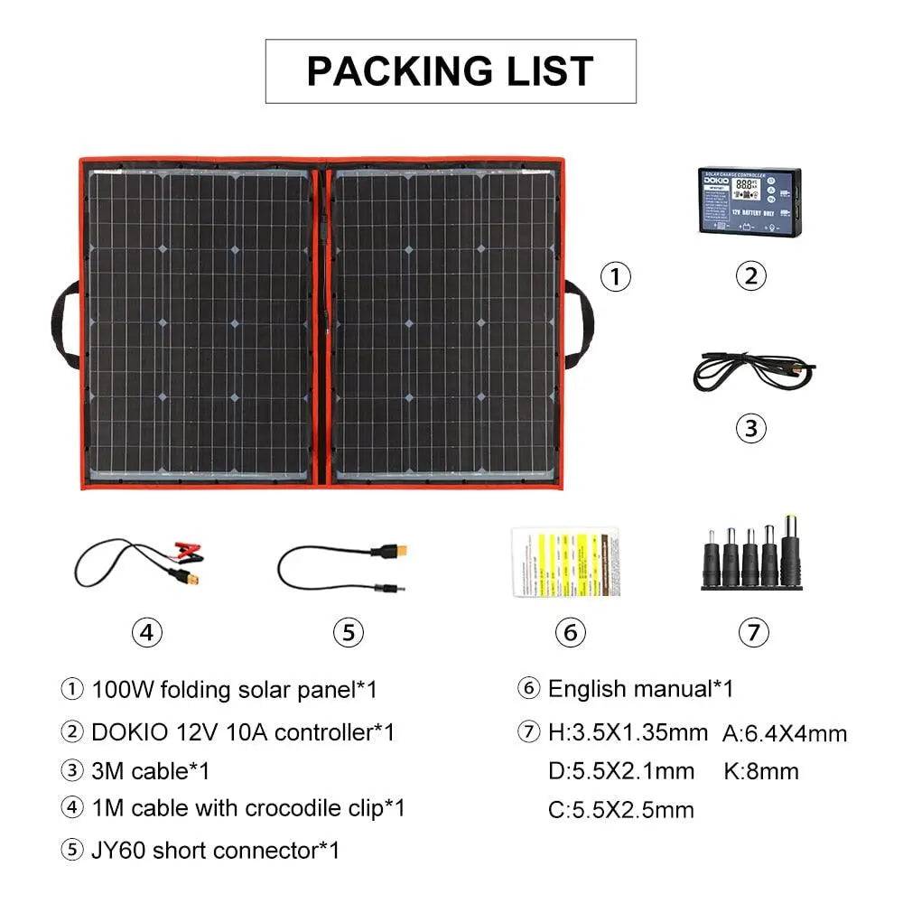 Solar Panel 100W (50Wx2pcs) Flexible Mono Travel RV High Quality - 54 Energy - Renewable Energy Store