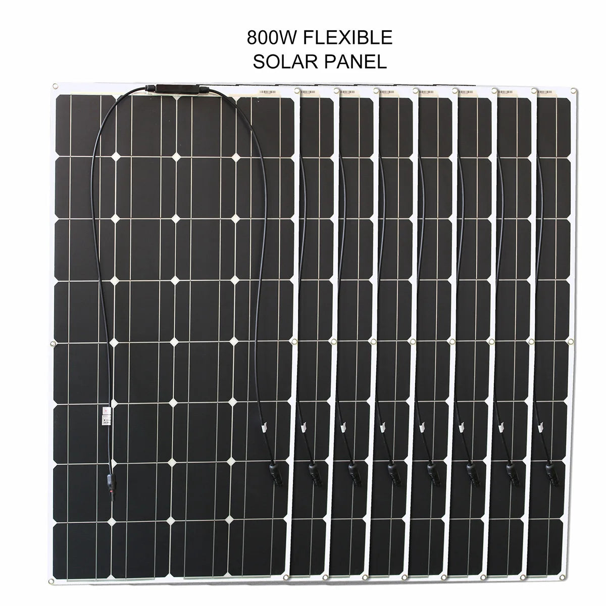 1000w flexible solar panel 12v 24v panel solar 100w monocrystalline  battery charger for rv electric car camping yacht - 54 Energy - Renewable Energy Store