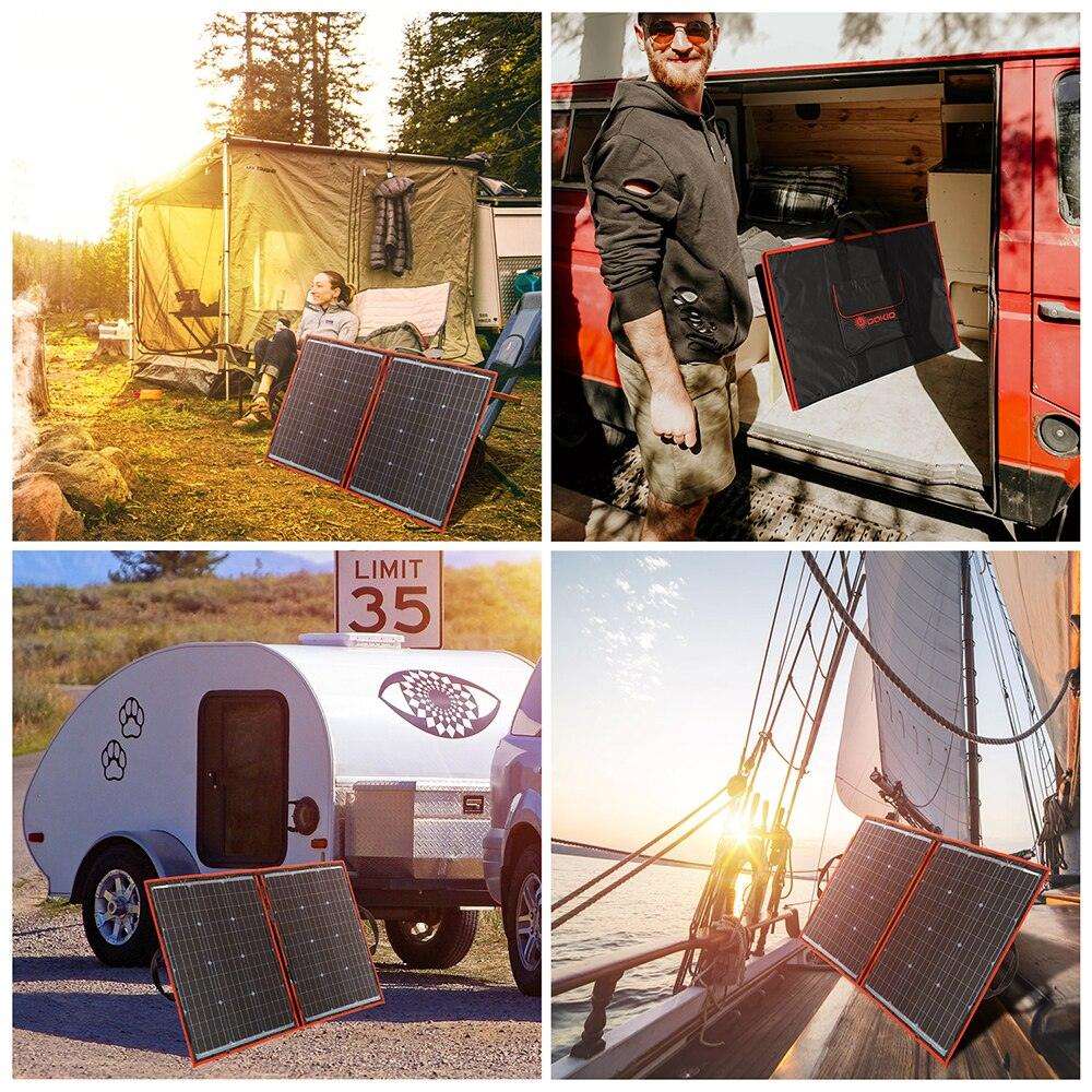Solar Panel 100W (50Wx2pcs) Flexible Mono Travel RV High Quality - 54 Energy - Renewable Energy Store