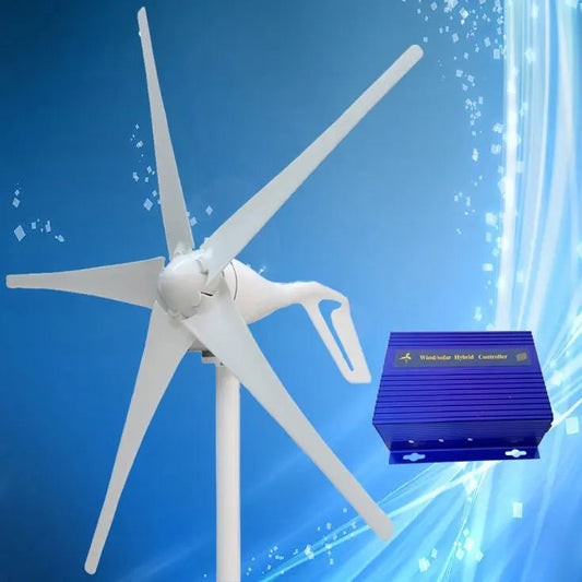 2023 New Arrival 400W Wind Turbine Generator + Wind/Solar Hybrid Controller (Max 600W Wind Turbine, Max 300W Solar Panel) - 54 Energy - Renewable Energy Store