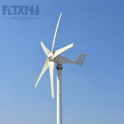 Horizontal Axis Wind Turbine Generator 600W 800W 12V 24V 3/5 Blades For Home use Residential Optional MPPT Charge Controller