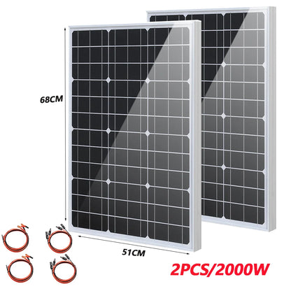 1000W 2000W 3000W Solar Panel 18V High Efficiency Outdoor Charging by 54 Energy - Renewable Energy Store