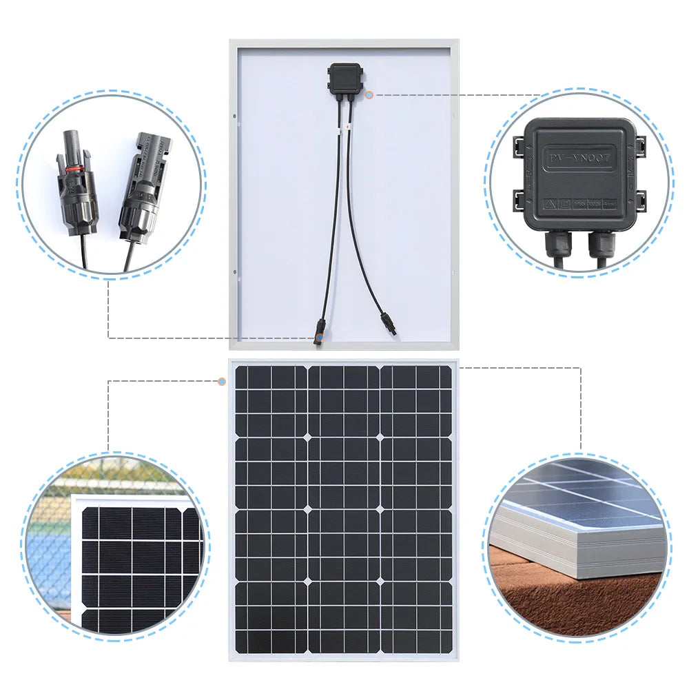 1000W 2000W 3000W Solar Panel 18V High Efficiency Outdoor Charging by 54 Energy - Renewable Energy Store
