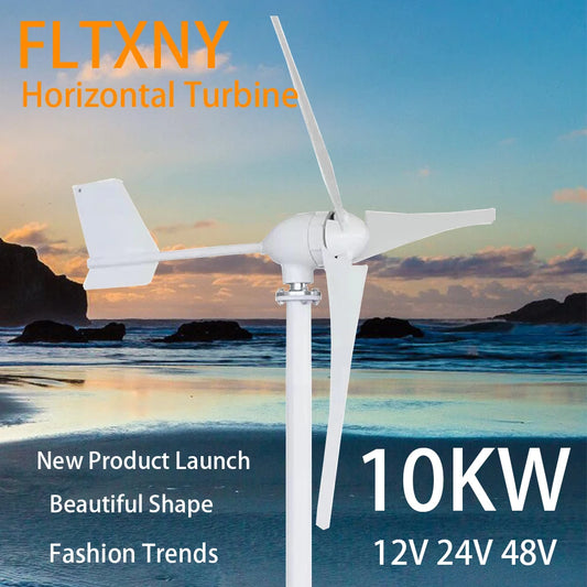 High Power Residential Wind Turbine 10kw Camping Windmill Home Appliance 12v 24v 48v Fan Free Energy Magnetic Generators by 54 Energy - Renewable Energy Store