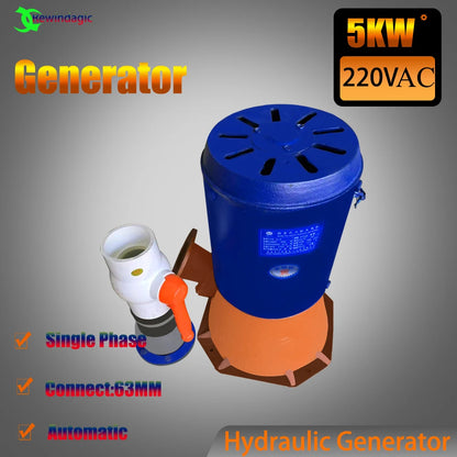 Generador eólico horizontal 3kW / 5kW / 10kW Monofásico CA 220–240V Certificación CE
