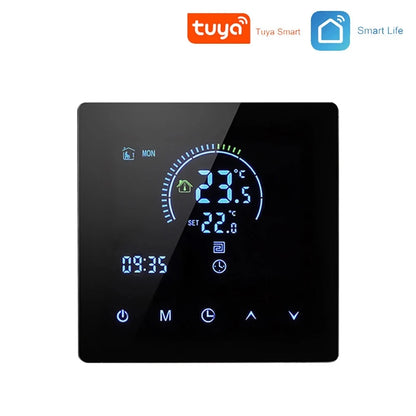 K2 TUYA APP WiFi Smart Thermostat Floor Heating TRV Water Gas Boiler Temperature Voice Remote Controller for Google Home Alexa by 54 Energy - Renewable Energy Store
