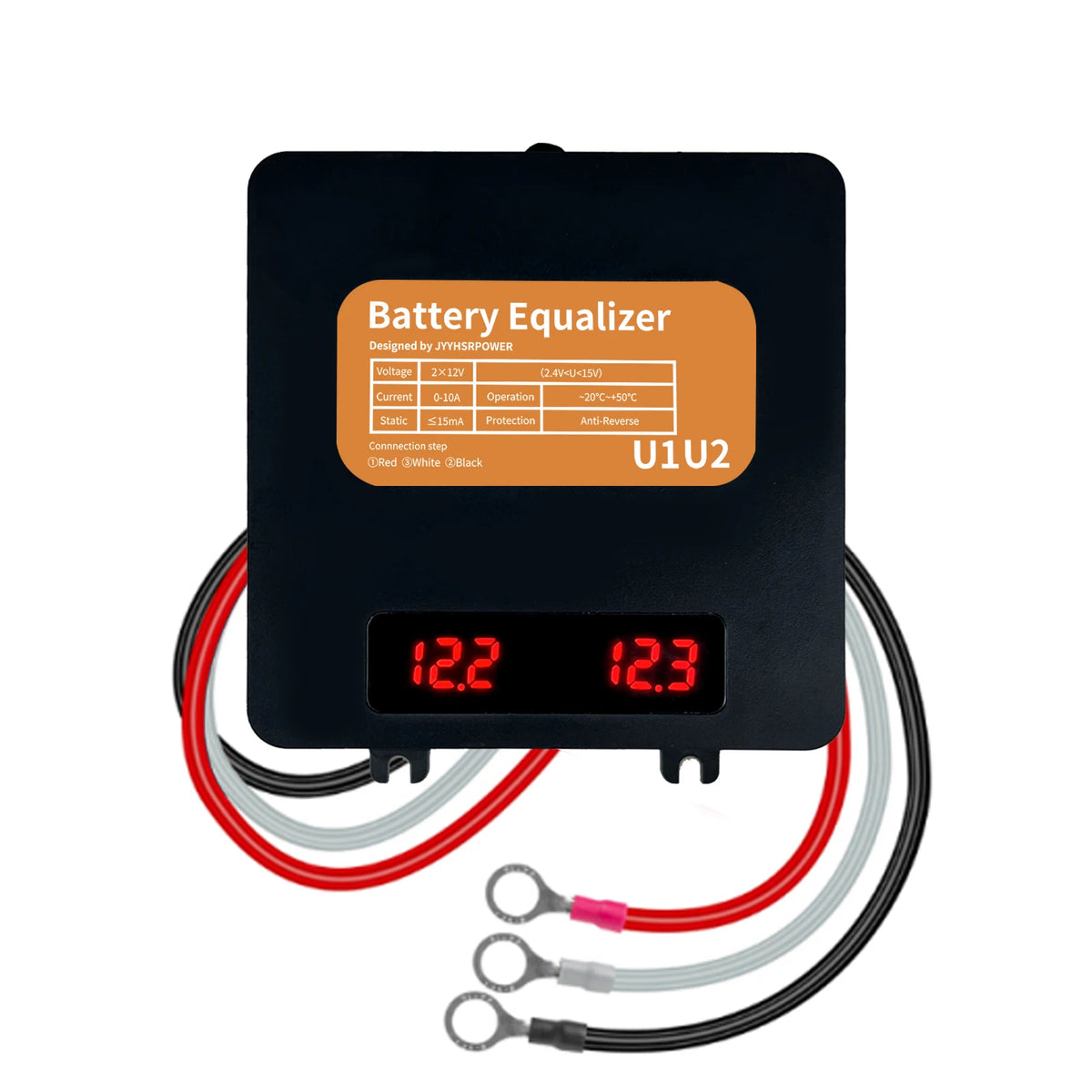 LED Display Battery Equalizer Voltage Balancer Regulator for 24V 48V 60V 72V 96V Li-ion Lead Acid by 54 Energy - Renewable Energy Store