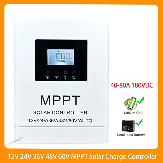 MPPT 180VDC Solar Charge Controller 40A 60A 80A For Lithium Battery by 54 Energy - Renewable Energy Store