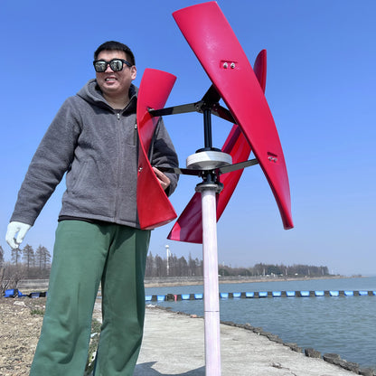 New Arrival Facotry 400W 500W 600W 12V/24V/48V Vertical Axis Wind Turbine Generator MPPT Controller Free Energy For Home Use by 54 Energy - Renewable Energy Store
