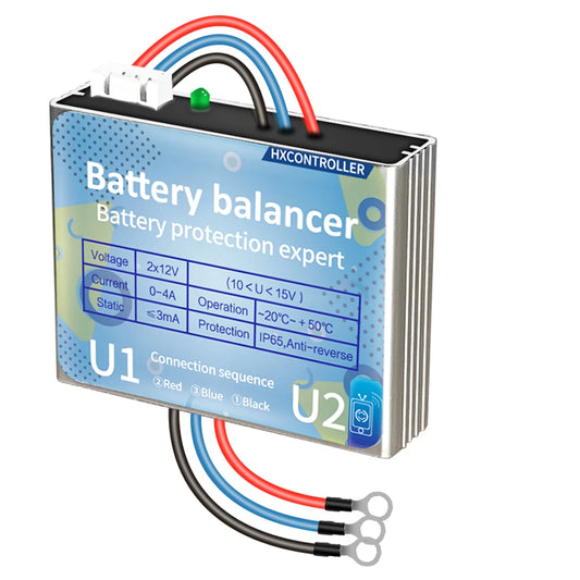 New Battery Balance 4A IP65 Equalizer Protector 10-15VDC by 54 Energy - Renewable Energy Store