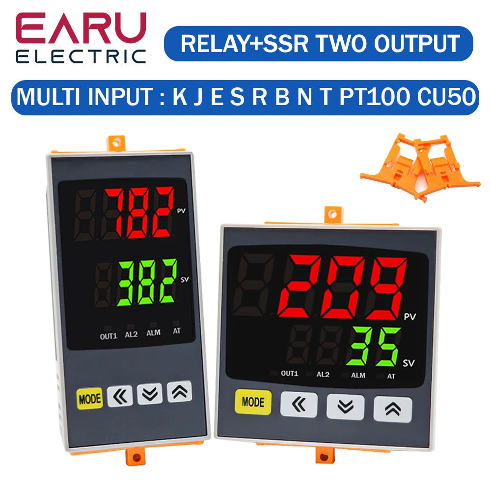New Intelligen Digital PID Thermostat SSR Relay Output Universal Input Heating Cool Temperature Controller Regulator 110V 220VAC by 54 Energy - Renewable Energy Store
