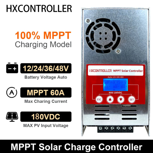 New MPPT Solar Charge Controller 2880W 60A 12V 24V 36V 48V Battery Regulator by 54 Energy - Renewable Energy Store
