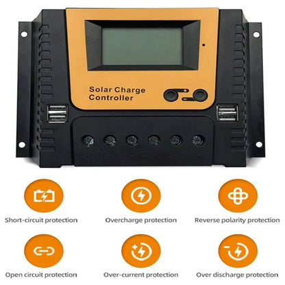 PWM 10A 20A 30A 100VDC Solar Charge Controller For 12V 24V 48V Lifepo4 GEL by 54 Energy - Renewable Energy Store