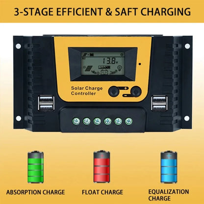PWM 10A 20A 30A 100VDC Solar Charge Controller For 12V 24V 48V Lifepo4 GEL by 54 Energy - Renewable Energy Store