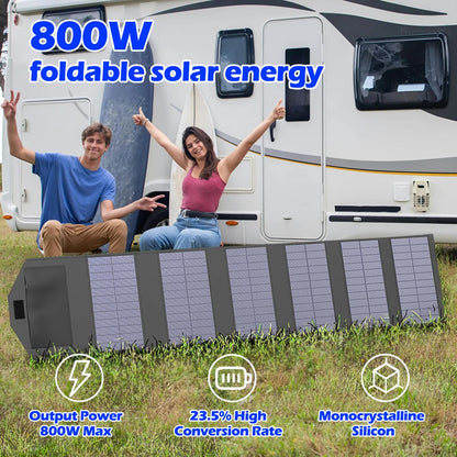 Portable Polysilicon Solar Panel Charger USB 800W 5V DC Foldable For Hiking And Camping by 54 Energy - Renewable Energy Store