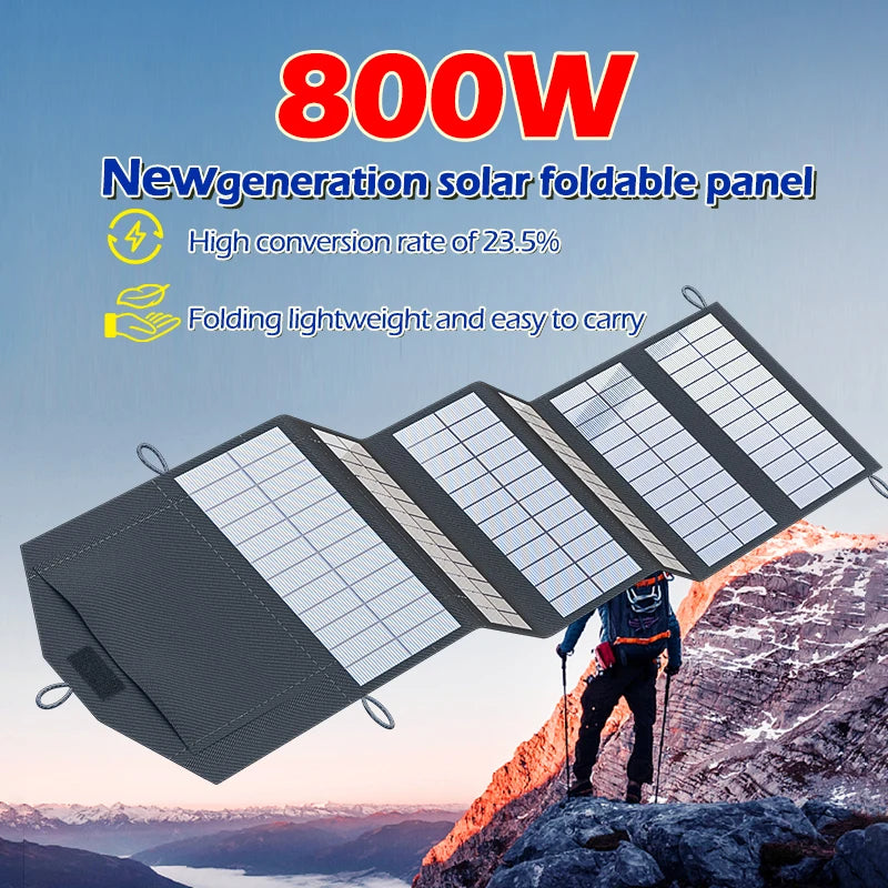 Portable Polysilicon Solar Panel Charger USB 800W 5V DC Foldable For Hiking And Camping by 54 Energy - Renewable Energy Store