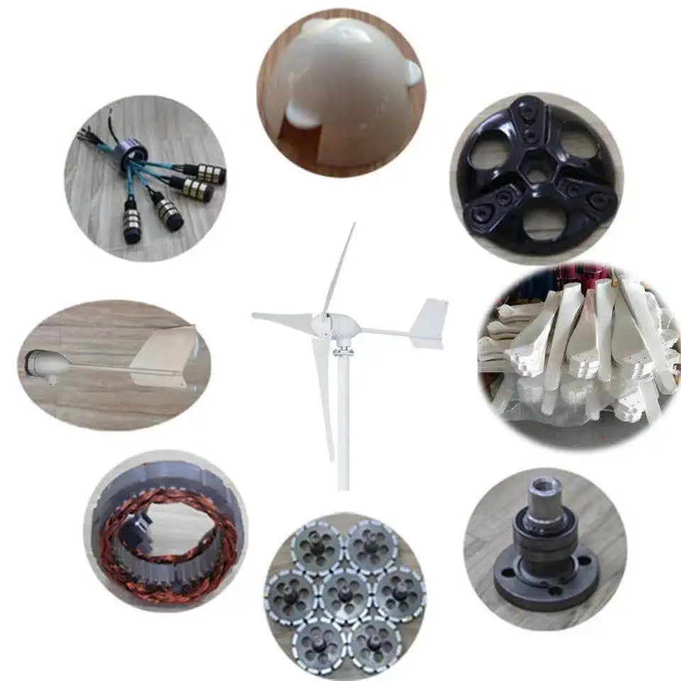 Power Generator Horizontal Axis Wind Turbine 10000 Watt Home Use Magic Windmill For In The Garden Free Energy Unit Cooling Fan by 54 Energy - Renewable Energy Store