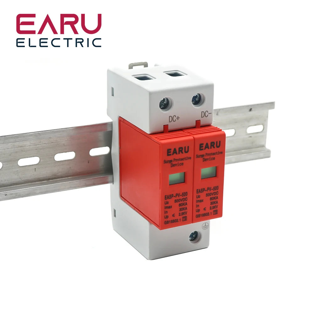 Power Surge Protective Device SPD Arrester Low Voltage House 1/2/3/4 Pole Surge Voltage Protection DC 500V 800V 1000V 40KA 60KA by 54 Energy - Renewable Energy Store