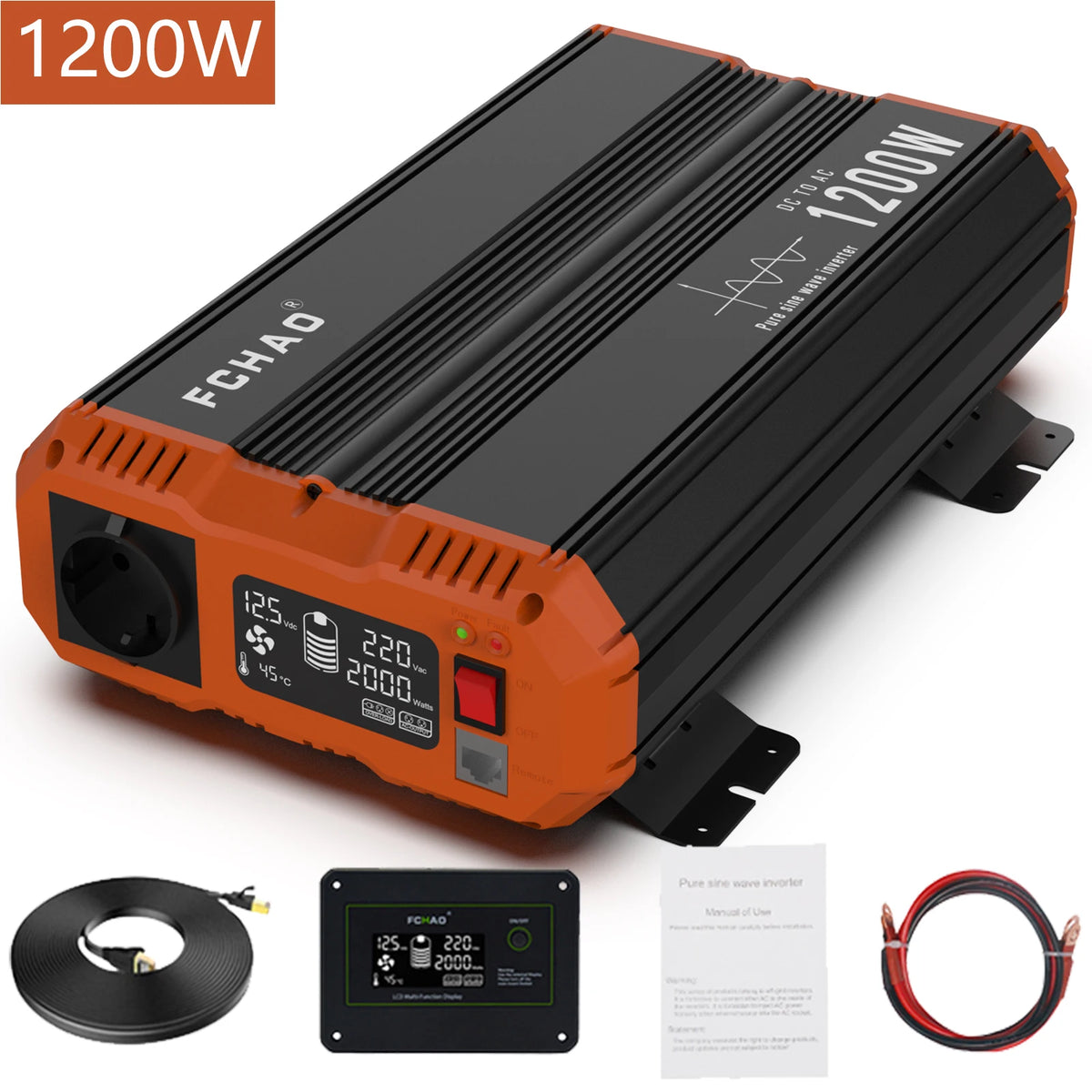 Pure Sine Wave Inverter 1200 - 3000 W DC 12/24/48V To AC 220/240V 50HZ - 54 Energy - Renewable Energy Store