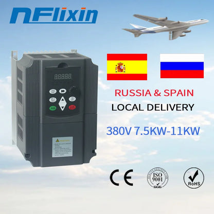 QD350 Mini VFD 3phase 380v input output 50/60Hz 5.5kw power Variable Frequency Inverter for Motor Speed Control Converter by 54 Energy - Renewable Energy Store