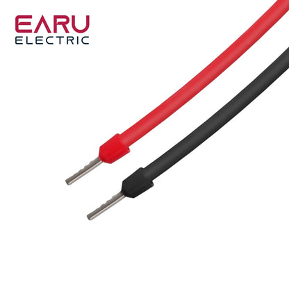 10 Pairs Red Black 15CM 2.5mm² 14AWG Photovoltaic PV Solar Cable Wire with E6012 Terminals for Solar Power Combiner Box Wiring