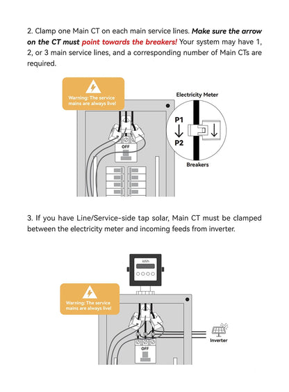 Tuya Smart WiFi Multi-Circuit 19 Channels Bi-Directional Power Energy kWh Meter Monitor AC90-480V 200A 300A with 19PCS CT Clamps
