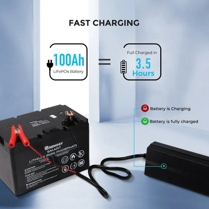 20A LFP 240V 12V AC Battery Charger For Lithium Iron Battery