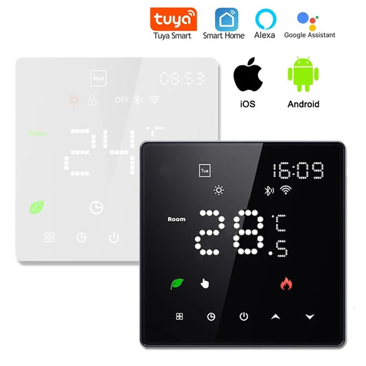 Tuya WiFi Smart Thermostat Electric Floor Heating TRV Water Gas Boiler Temperature Voice Remote Controller for Google Home Alexa