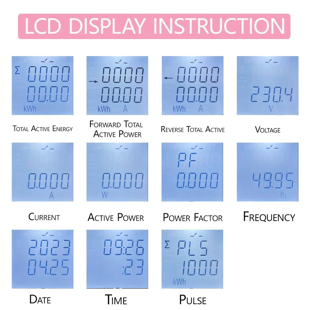 Tuya WiFi ZigBee Smart Energy Meter AC 110V 220V 80A Bidirectional measurement Single Phase Power Consumption Monitor kWh Meter