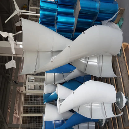 Vertical Axis Wind Turbine Generator 4000W 5000W Windmill Alternative 12V 24V 48V Low RPM For Home Farm Use