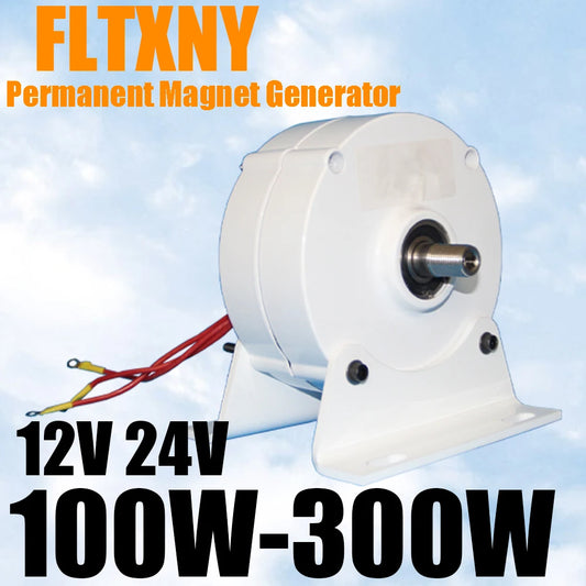 100W 200W 12V 24V 3 Phase Gearless Permanent Magnet Generator Wind Controller For Wind Turbine Water Turbine DIY
