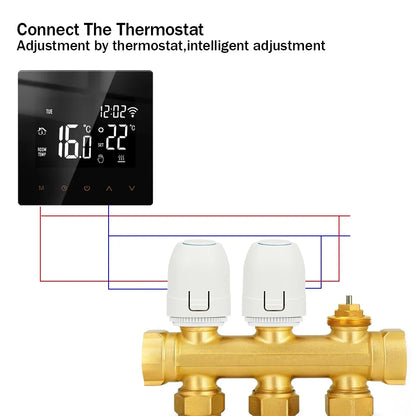 Floor Heating Valve NC AC 230V M30*1.5mm Electric Thermal Actuator Manifold For Underfloor Heating TRV Thermostatic Radiator