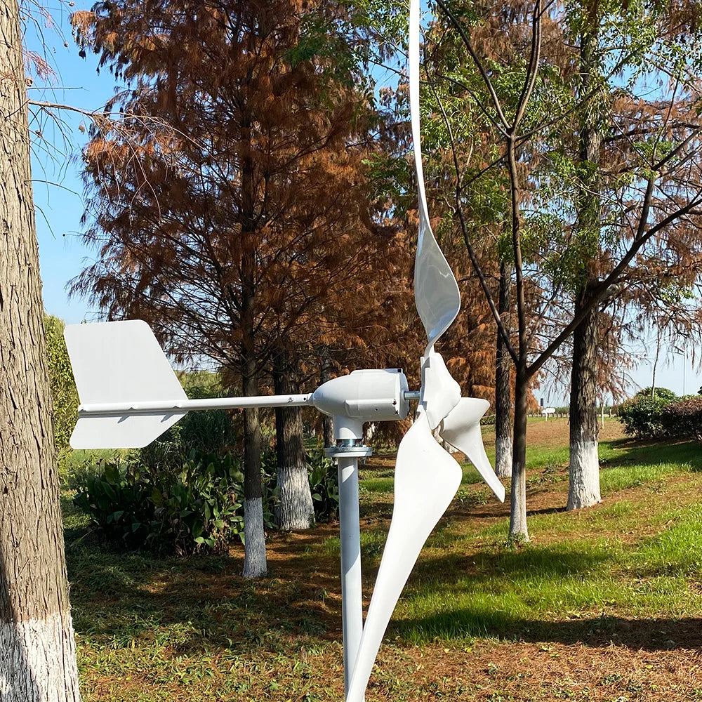 FLTXNY Wind Turbine Wind Turbine Horizontal Axis 24V 48V 96VMotor Quick Start Home Farm Hybrid Street Light with MPPT Controller