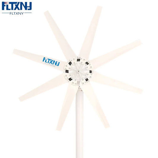 China Factory 5000W 12V 24V 48V 8 Blades Wind Turbine Generator 1KW Windmill With mppt Controller for Home Use by 54 Energy - Renewable Energy Store