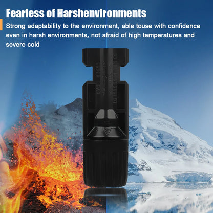 5 Pairs Connectors DC 1000V 30A Panel Branch PV Photovoltaic Wire/Board Terminal Box Inverter IP67 Waterproof and Spanner