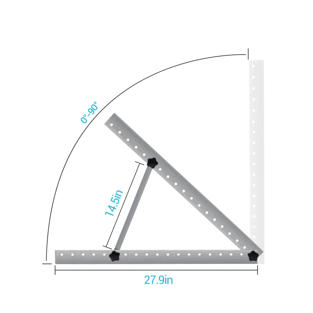 28in Adjustable Solar Panel Mount Brackets, with Tilt Legs on Any Flat Surface for RV